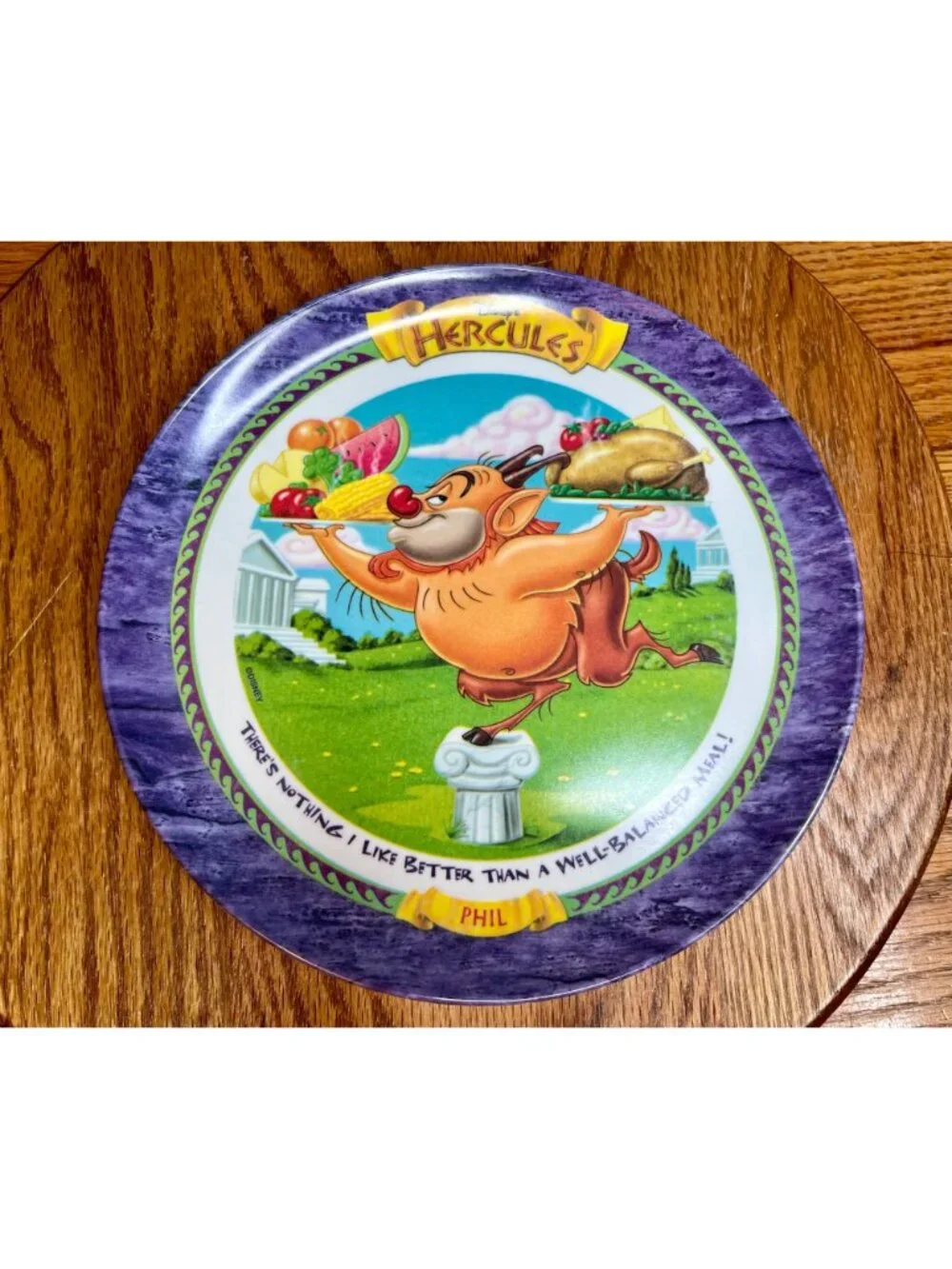VTG 1997 McDonalds Disney Hercules Plates Melamine/ PMC Complete Set of 6